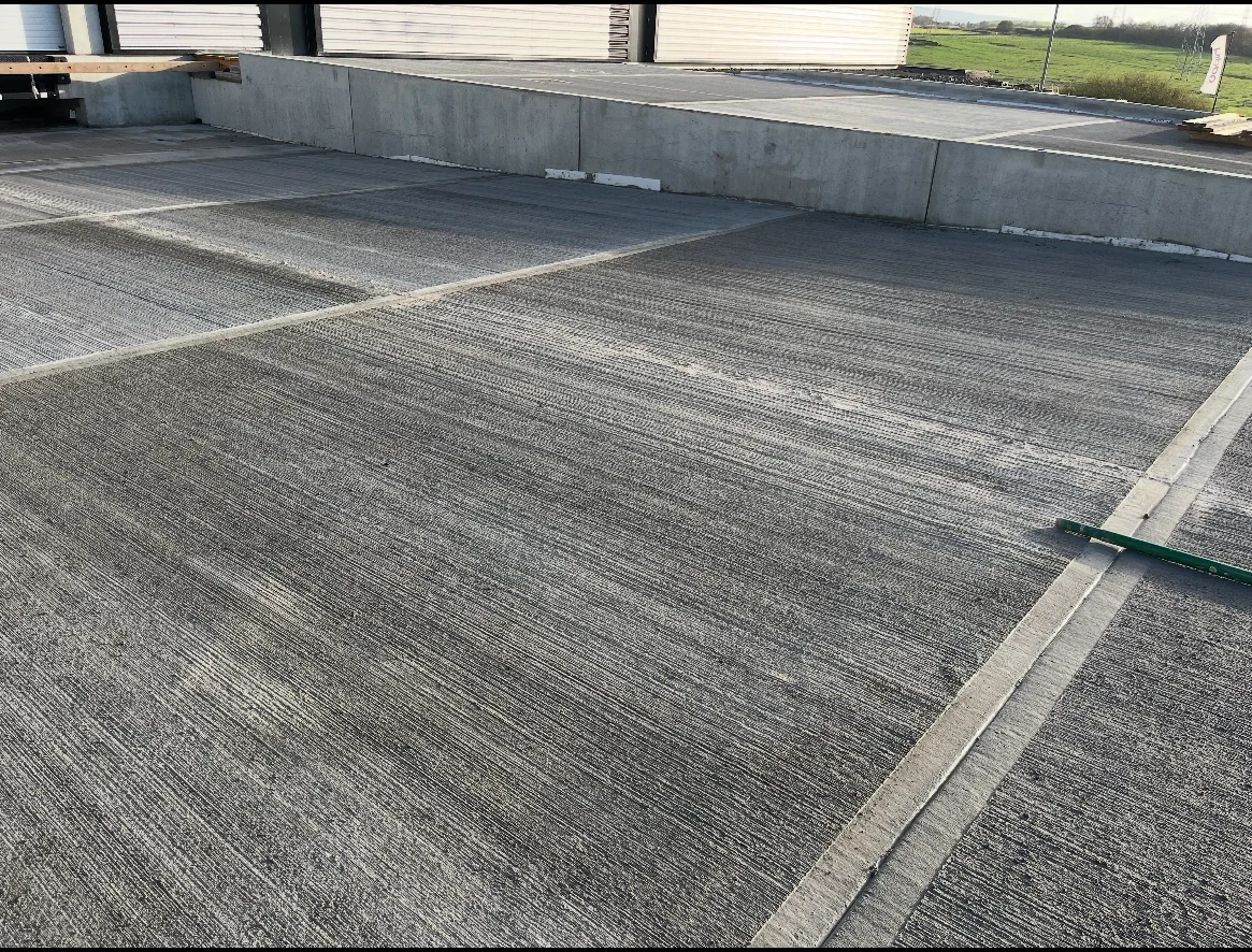 Patterned concrete detail shot